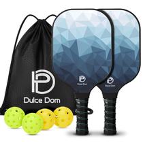 Conjunto de pás Pickleball DULCE DOM em fibra de carbono aprovado pela USAPA