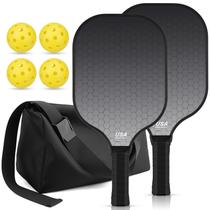 Conjunto de pás Pickleball Jobunai T300 Leve em Fibra de Carbono