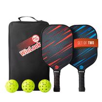 Conjunto de pás Pickleball JP WinLook Premium Fiberglass x2 Conjunto de pás Pickleball JP WinLook Premium Fiberglass x2