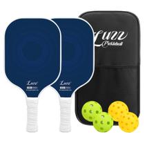 Conjunto de pás Pickleball LUZZ T700 em fibra de carbono, pacote com 2 unidades Conjunto de pás Pickleball LUZZ T700 em fibra de carbono, pacote com 2 unidades
