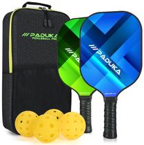 Conjunto de pás Pickleball PADUKA Graphite Carbon Fiber x2