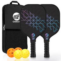 Conjunto de pás Pickleball SS OXIKEN OXIKEN, pacote com 2 unidades de fibra de carbono Conjunto de pás Pickleball SS OXIKEN OXIKEN, pacote com 2 unidades de fibra de carbono