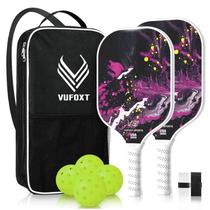 Conjunto de pás Pickleball VUFOXT em fibra de carbono PP Honeycomb