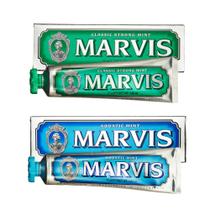 Conjunto de pasta de dente Marvis Classic Strong & Aquatic Mint 110 ml Conjunto de pasta de dente Marvis Classic Strong & Aquatic Mint 110 ml