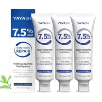 Conjunto de pasta de dente, pacote com 3 unidades, proteção de esmalte de hidroxiapatita