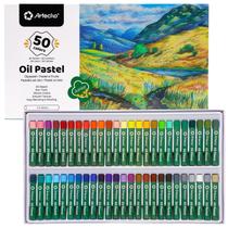 Conjunto de Pastéis a Óleo Artecho com 50 Cores, 8 x 6 cm, Pastéis Macios