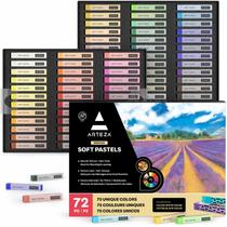 Conjunto de pastéis macios ARTEZA 72 Chalk Pastels para artistas Conjunto de pastéis macios ARTEZA 72 Chalk Pastels para artistas