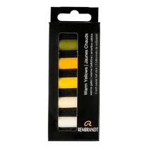 Conjunto de Pastéis Macios Rembrandt Modelo 5 Meios Bastões Amarelo Quente