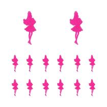 Conjunto De Patches Bordados Rosa Choque Para Aplicação Em Roupas, DIY, Gato Cartoon, Leopardo,