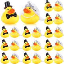 Conjunto de patos de borracha para casamento Deekin, 24 unidades com acessórios Conjunto de patos de borracha para casamento Deekin, 24 unidades com acessórios