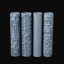 Conjunto de pavimentação de parede com rolo de textura de terreno AUSPDICE AS744B Conjunto de pavimentação de parede com rolo de textura de terreno AUSPDICE AS744B