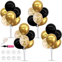 Conjunto de peças centrais de balão TONIFUL Black Gold 4 para mesa