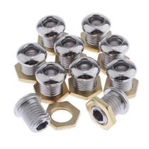 Conjunto de peças de tambor Gazechimp 1/2 Chrome com juntas para kit de tambor Conjunto de peças de tambor Gazechimp 1/2 Chrome com juntas para kit de tambor