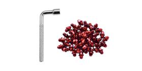 Conjunto de pedal Studs Funn para Mamba, Ripper, Python e Bigfoot (vermelho)