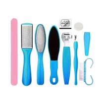 Conjunto De Pedicure 10 Em 1, Ferramenta Profissional Para Esfoliação De Pés E Mãos