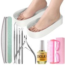 Conjunto de pedicure YGQQOY Toe Nail Soaking Bowl com acessórios Conjunto de pedicure YGQQOY Toe Nail Soaking Bowl com acessórios