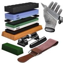 Conjunto de pedras de afiar facas Yeopasda 4 Side Grit 400/1000 3000/8000