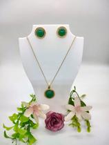 Conjunto de pedras naturais brasileira quartzo verde
