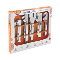 Conjunto de Pegadores Tramontina Aço Inox Utility 6 Peças