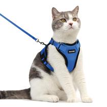 Conjunto de peitoral e guia para gato Dooradar, à prova de fuga, refletivo, tamanho M Conjunto de peitoral e guia para gato Dooradar, à prova de fuga, refletivo, tamanho M