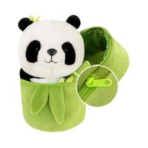 Conjunto de Pelúcia Panda Kawaii - Tubo de Bambu Super Macio