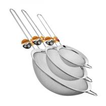 Conjunto de Peneiras Em Aço Inox Prime 10cm, 14cm e 20cm - Tuut Conjunto de Peneiras Em Aço Inox Prime 10cm, 14cm e 20cm - Tuut