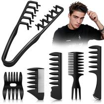 Conjunto de Pentes Alonekiss 6 Peças com Dentes Largos e Texturizador