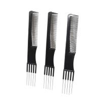 Conjunto De Pentes De Aço Inoxidável Para Perucas De Cabelo Natural, Pente De Dentes Finos, Uso Conjunto De Pentes De Aço Inoxidável Para Perucas De Cabelo Natural, Pente De Dentes Finos, Uso