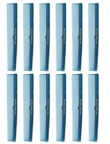 Conjunto de pentes de cabelo Allegro Combs 420 Nitrile Rubber Teal x12