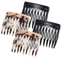 Conjunto de pentes franceses para cabelos finos - 4 peças - Groqrsn Conjunto de pentes franceses para cabelos finos - 4 peças - Groqrsn