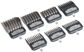 Conjunto de pentes para aparadores de cabelo Andis Master Series, 7 unidades Conjunto de pentes para aparadores de cabelo Andis Master Series, 7 unidades