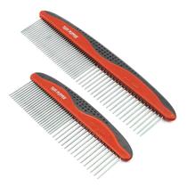 Conjunto de pentes para cuidar de cães Tuff Pupper remove facilmente pêlos mortos