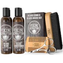 Conjunto de pentes para escova de barba Viking Revolution Beard Wash 150 ml