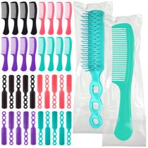 Conjunto de pentes para escova de cabelo SiliFine, 24 peças de plástico multicolorido Conjunto de pentes para escova de cabelo SiliFine, 24 peças de plástico multicolorido