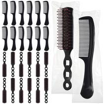 Conjunto de pentes para escova de cabelo SiliFine, 24 unidades, preto, tamanho de viagem Conjunto de pentes para escova de cabelo SiliFine, 24 unidades, preto, tamanho de viagem