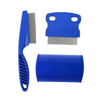 Conjunto De Pentes Para Gatos 3 Peças Remove Pulgas Muco Crustáceos Suprimentos Para Animais De
