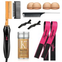 Conjunto de pentes quentes Pasa Rose, alisador de cabelo elétrico, 11 unidades