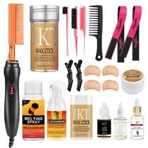 Conjunto de pentes quentes Pasa Rose, alisador de cabelo elétrico, 21 unidades Conjunto de pentes quentes Pasa Rose, alisador de cabelo elétrico, 21 unidades