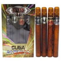 Conjunto de Perfume Cuba para Homens - 4 Frascos de 35ml (Aromas Variados) Conjunto de Perfume Cuba para Homens - 4 Frascos de 35ml (Aromas Variados)
