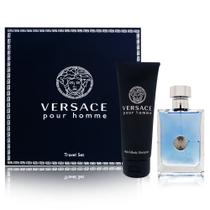 Conjunto de perfume de presente Versace Pour Homme para homens Eau De Toilette Conjunto de perfume de presente Versace Pour Homme para homens Eau De Toilette