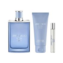 Conjunto de perfume Jimmy Choo Man Aqua para homens, 3 peças