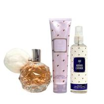 Conjunto de perfume para presente Ariana Grande Ari 100ml Eau de Parfum 3 peças Conjunto de perfume para presente Ariana Grande Ari 100ml Eau de Parfum 3 peças