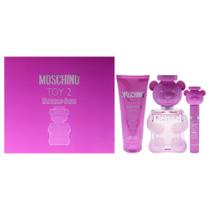 Conjunto de perfume para presente Moschino Toy 2 Bubble Gum 100 ml EDT 3 peças para mulheres