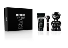 Conjunto de perfume para presente MOSCHINO Toy Boy para homens, 100 ml ou mais de gel de banho
