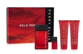 Conjunto de perfume para presente Perry Ellis Bold Red 100mL EDT + 90mL Aftershave