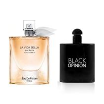 Conjunto de Perfumes AFLUXE La Vida Bella & Black Opinion 100ml Conjunto de Perfumes AFLUXE La Vida Bella & Black Opinion 100ml