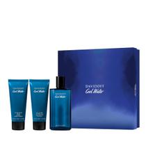 Conjunto de perfumes Davidoff Cool Water para homens, 3 peças