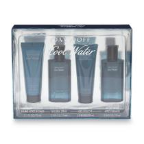 Conjunto de perfumes Davidoff Cool Water para homens de 4 peças