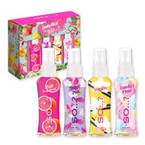 Conjunto de perfumes Então... Body Mist 4 peças de 50 ml vegano para mulheres