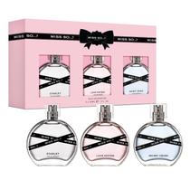 Conjunto de Perfumes Então... Miss - 3 Peças com Fragrâncias Florais, Frutadas e de Baunilha